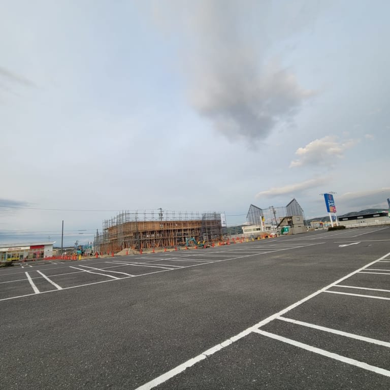 工事中のマクドナルド伊賀上野店