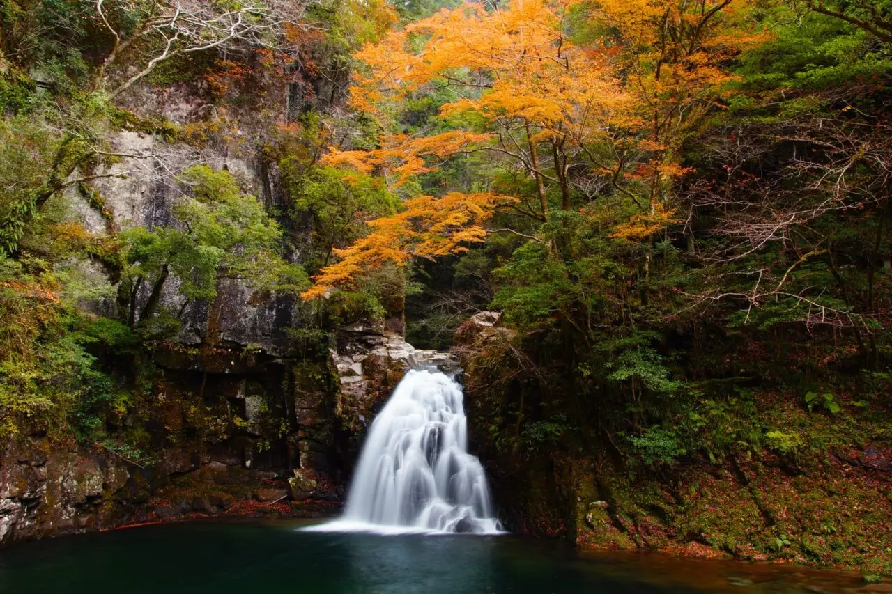 千手滝の紅葉